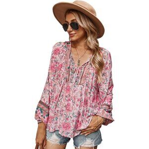 166 KAYWIDE Women's Casual Boho Beach Shirts Blouses